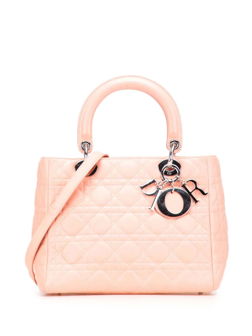 Christian Dior Pre-Owned 2005 Medium Lambskin Cannage Lady Dior Christian Dior Pre-Owned 2005 Medium Lambskin Cannage Lady Dior