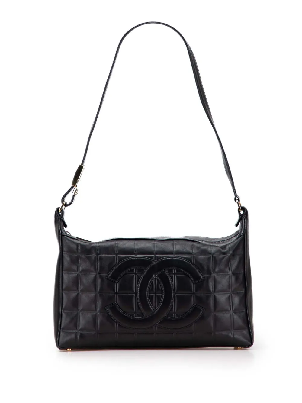 CHANEL Pre-Owned 2000-2002 Medium Lambskin Chocolate Bar shoulder bag CHANEL Pre-Owned 2000-2002 Medium Lambskin Chocolate Bar shoulder bag