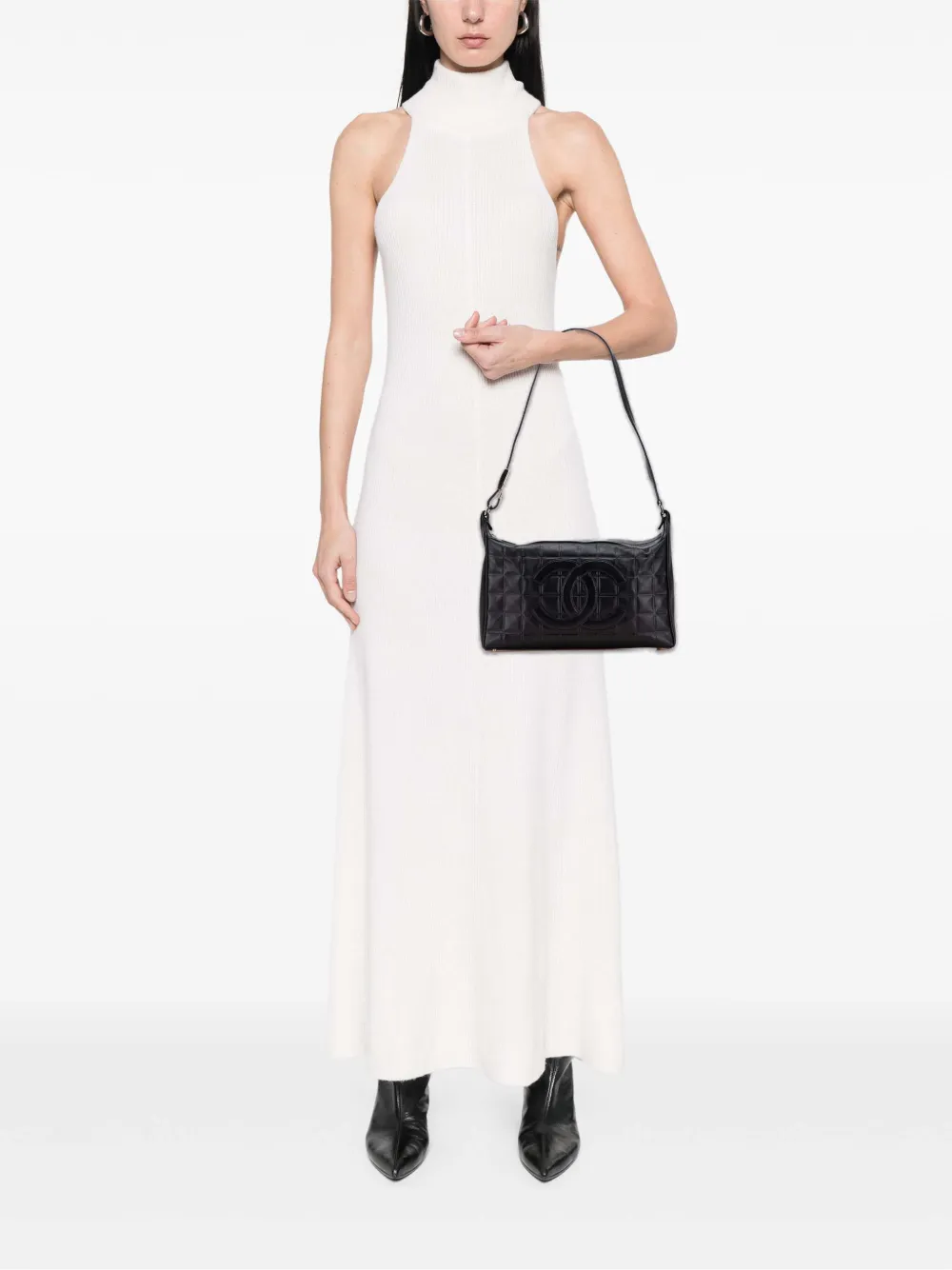 CHANEL Pre-Owned 2000-2002 Medium Lambskin Chocolate Bar shoulder bag | Pre-Owned | Image 2