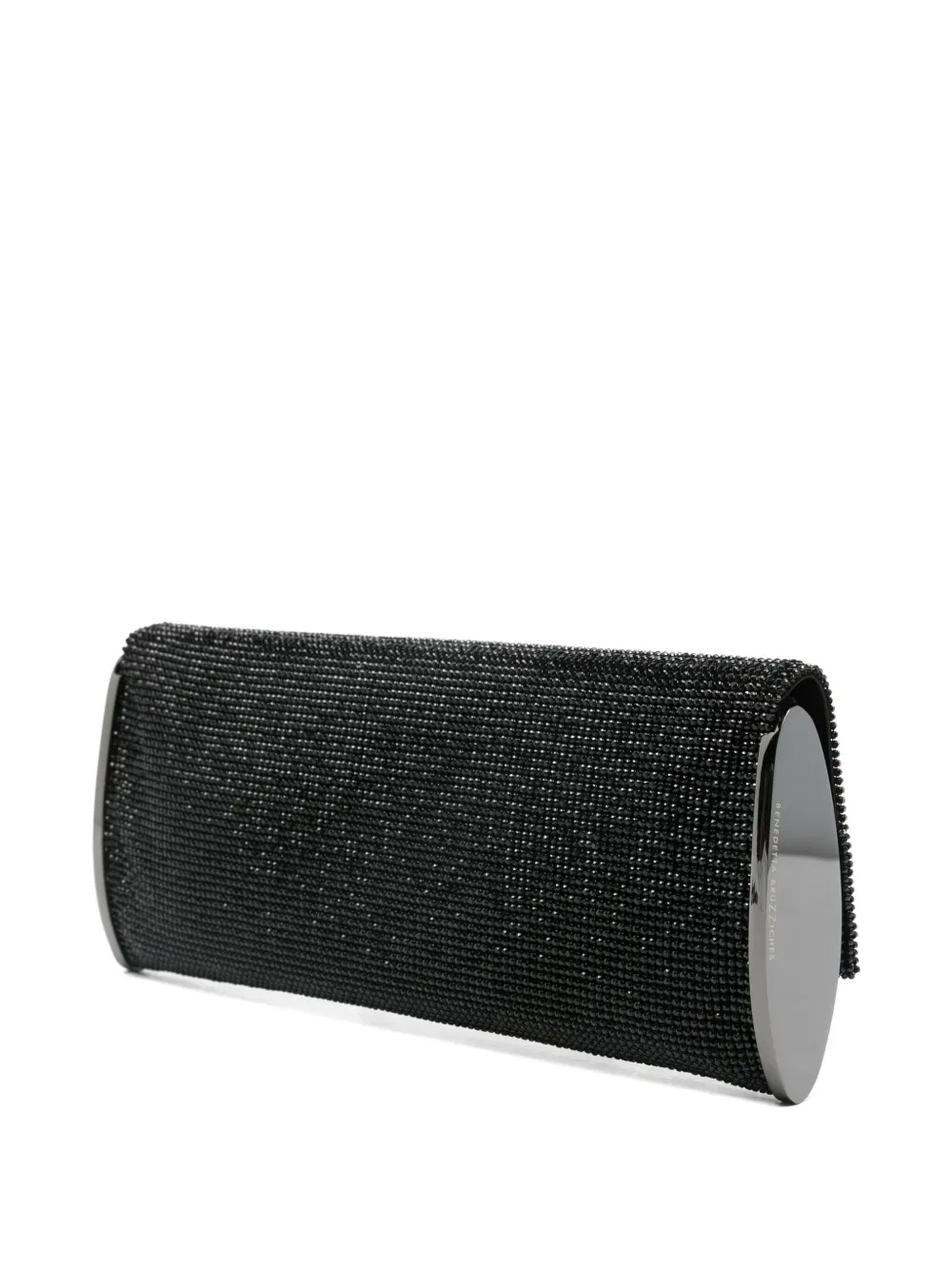 Benedetta Bruzziches Crystal-embellished Clutch In Black