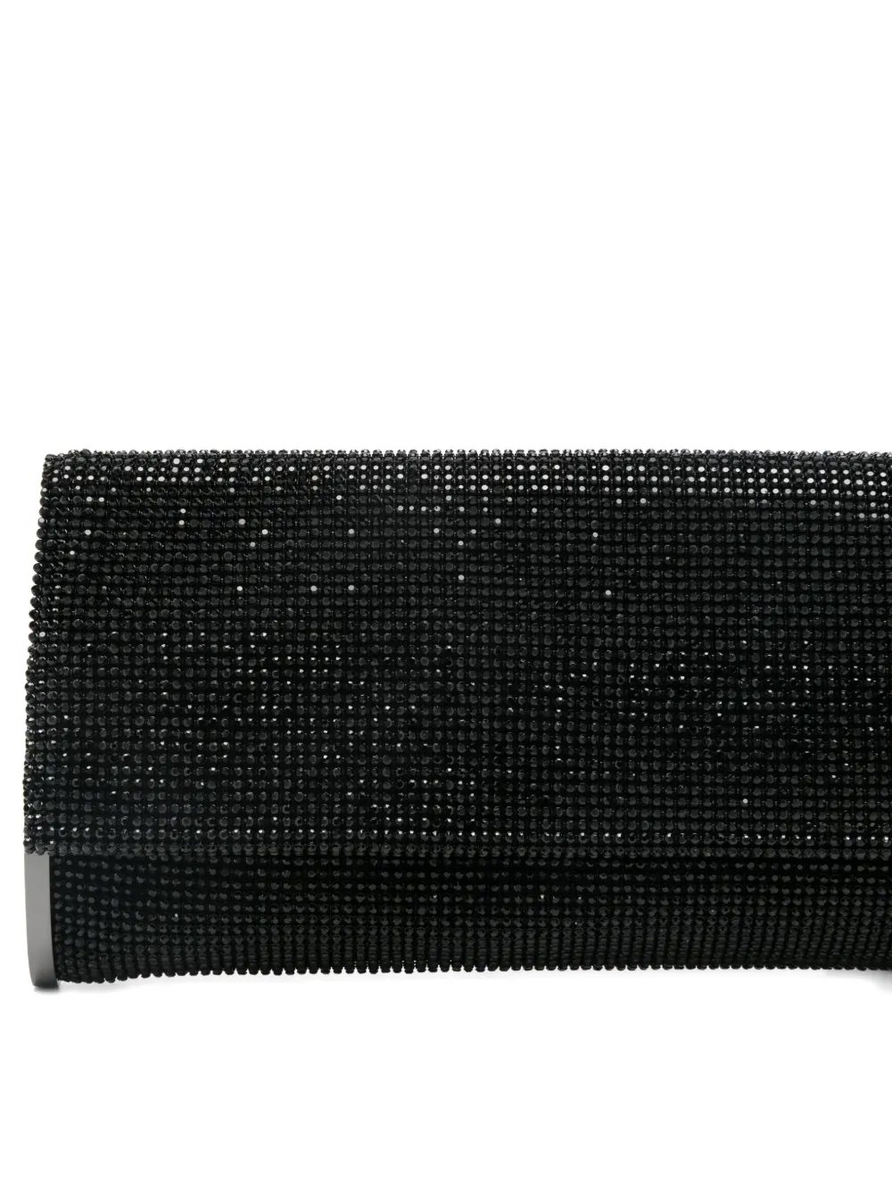 Benedetta Bruzziches Crystal-embellished Clutch In Black