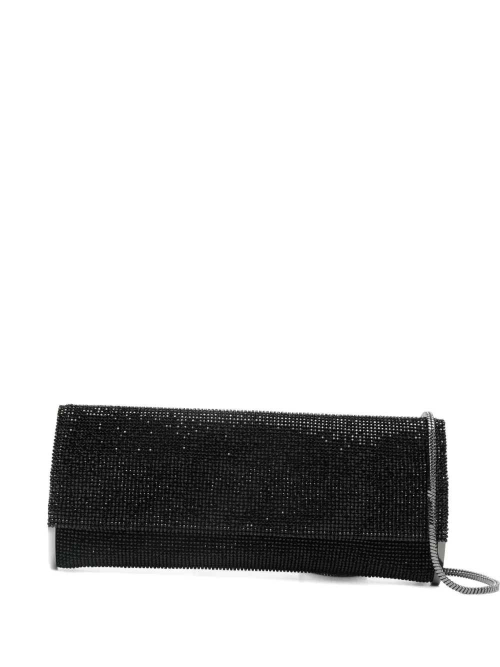 Benedetta Bruzziches Crystal-embellished Clutch In Black