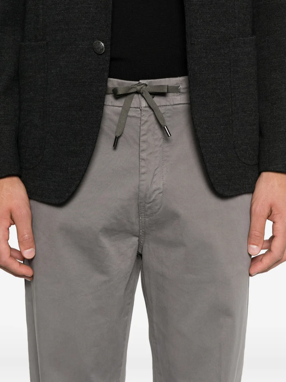 Liu •jo Elastic-waistband Trousers In Gray