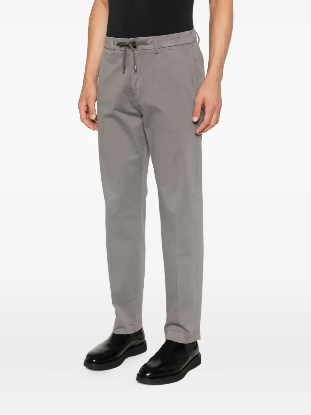 Liu •jo Elastic-waistband Trousers In Gray
