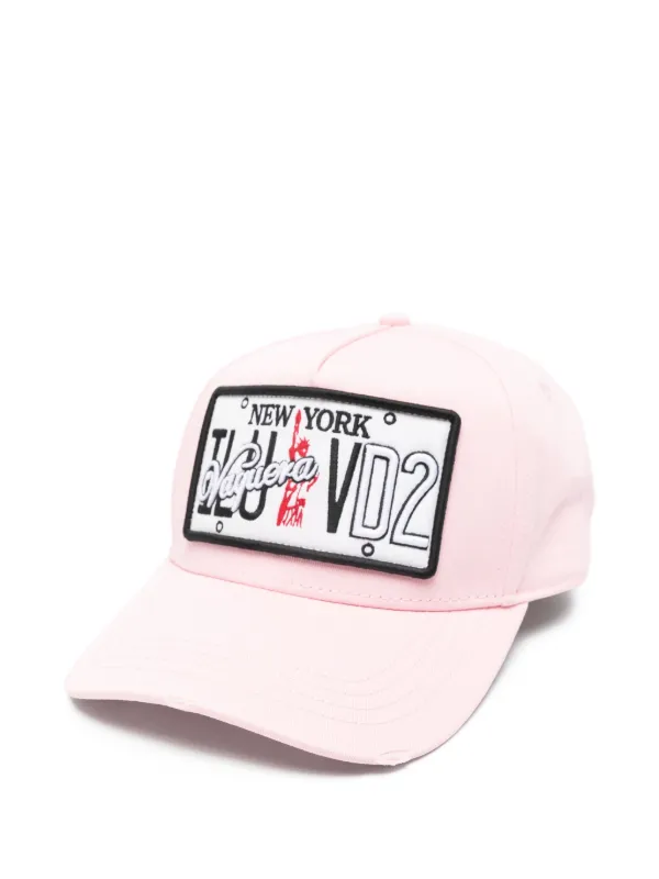 DSQUARED2 New York-patch Baseball Cap Pink FARFETCH CA