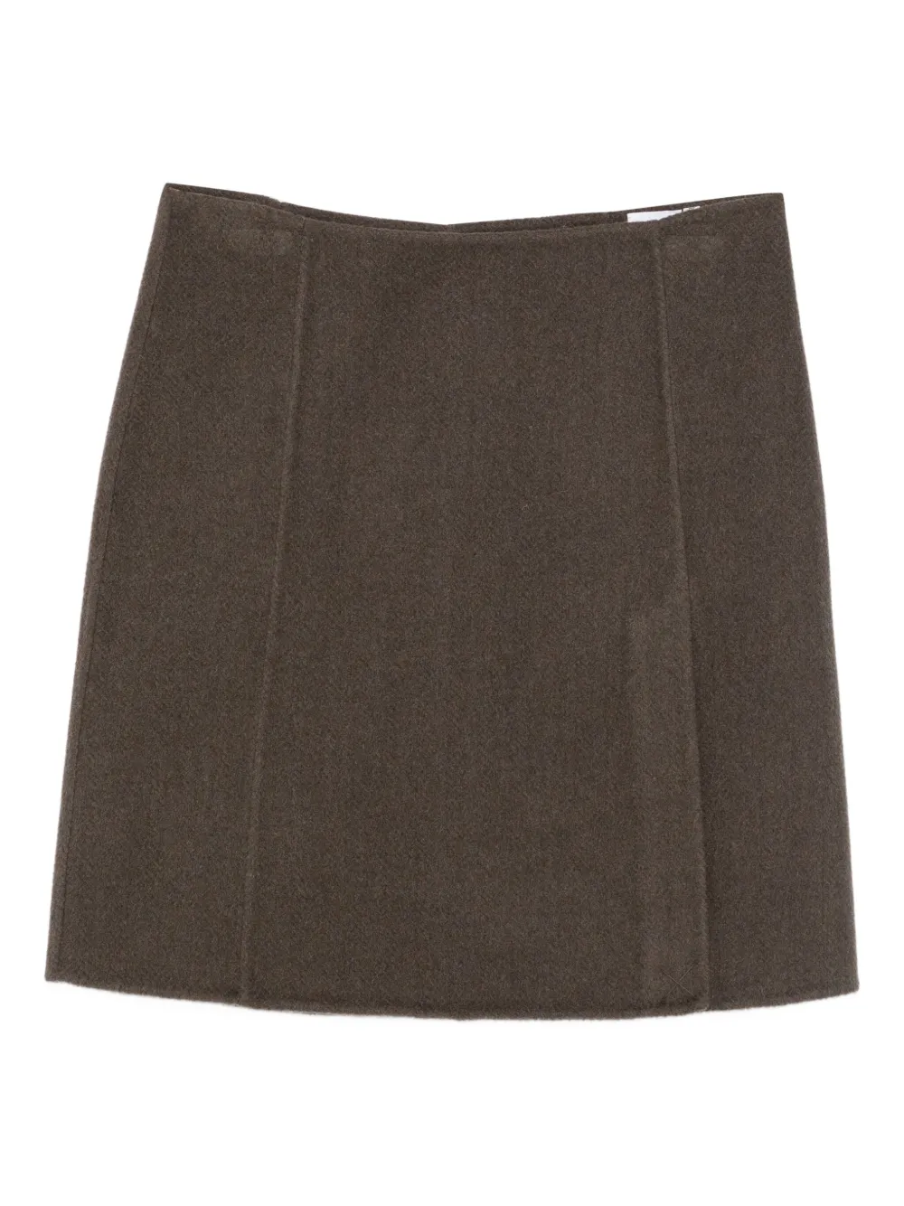 P.a.r.o.s.h Wool Mini Skirt In Brown
