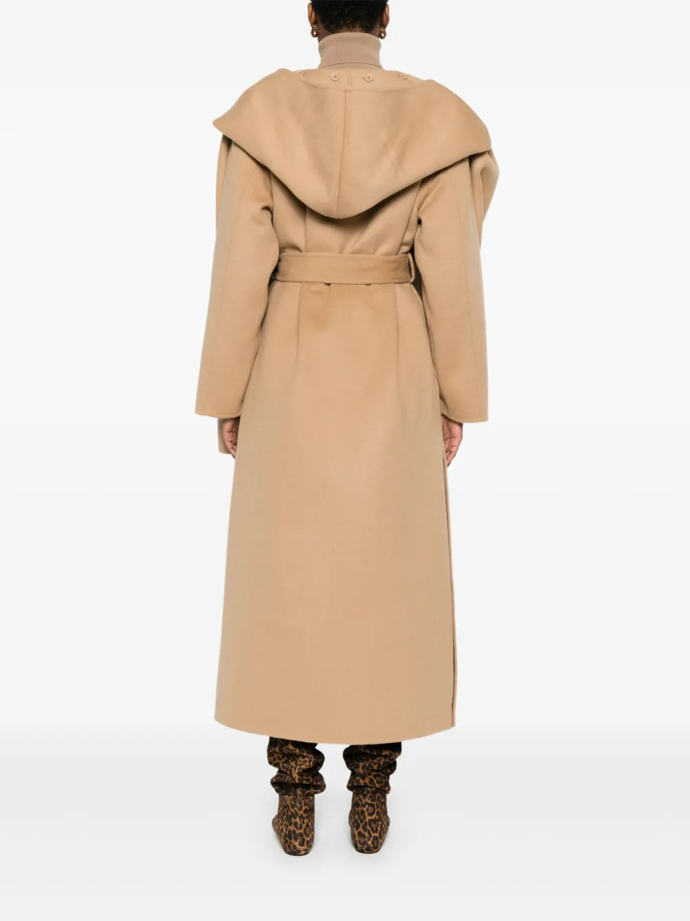 P.a.r.o.s.h Belted Single-breasted Coat In Neutral