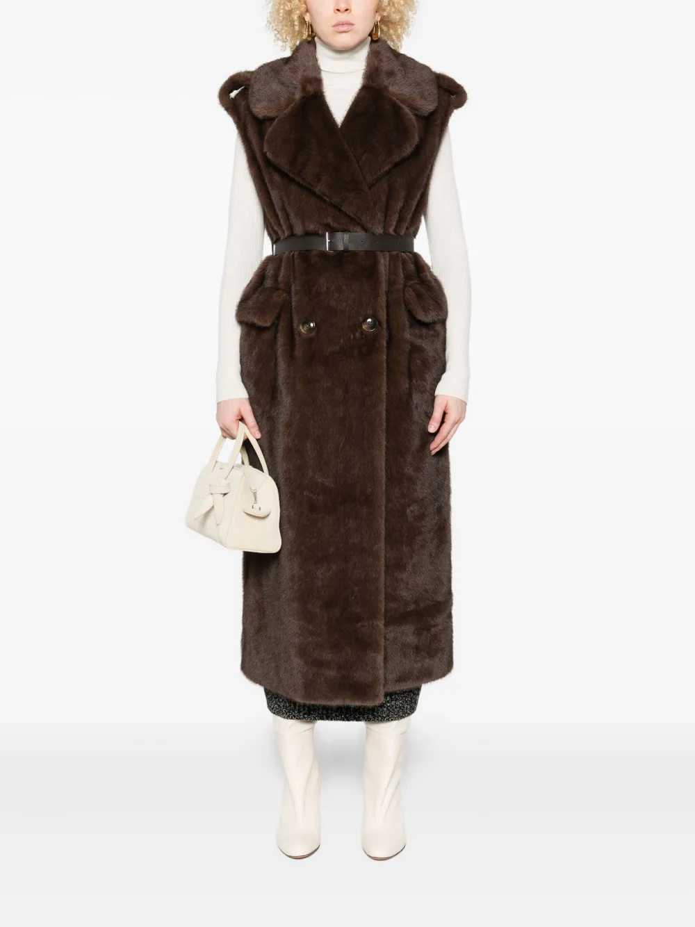 P.A.R.O.S.H. double-breasted belted vest | Double Breasted & Peacoats | Image 2