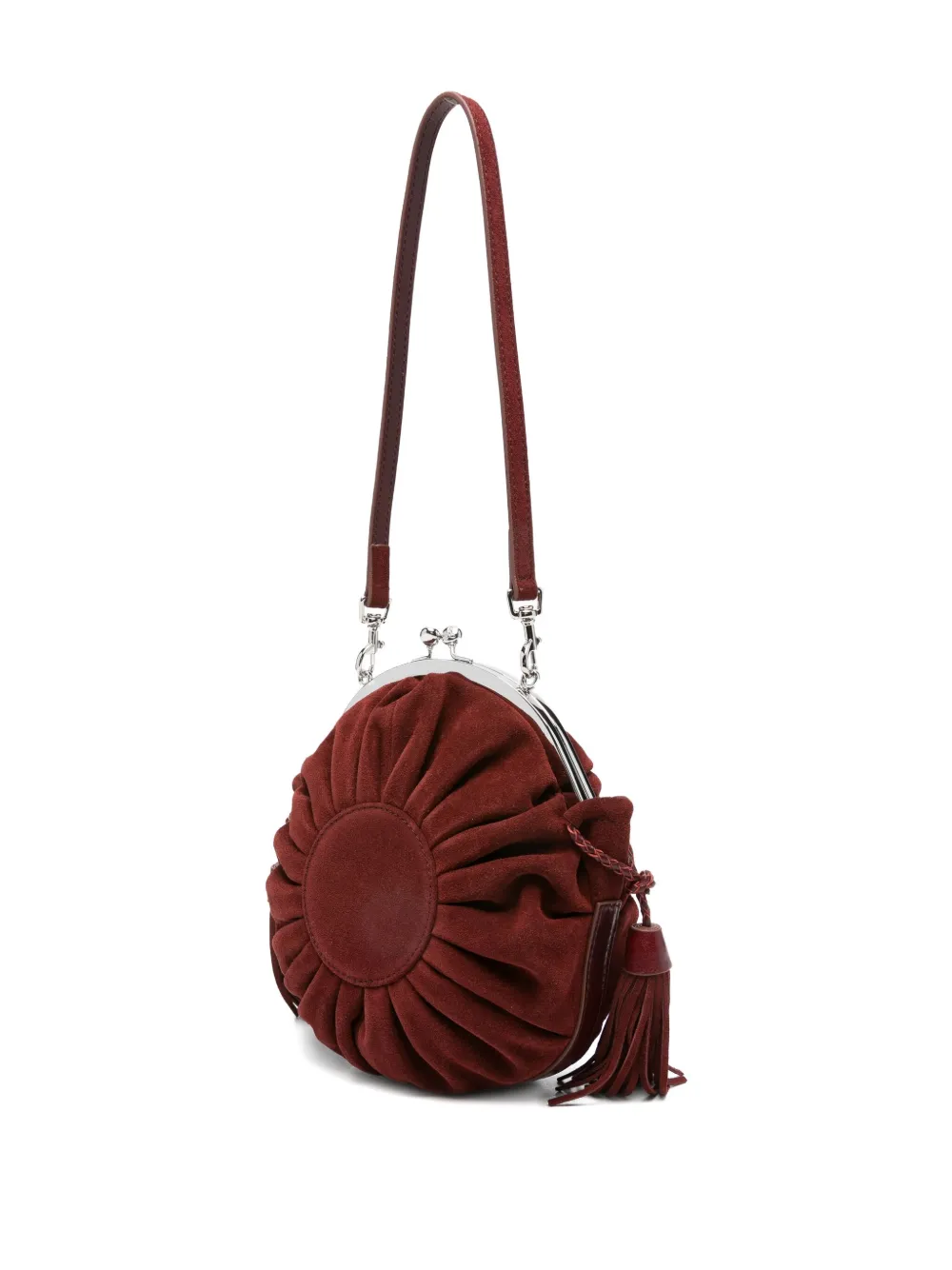 Vivienne Westwood Rosie Pleated-tassel Frame Bag In Red