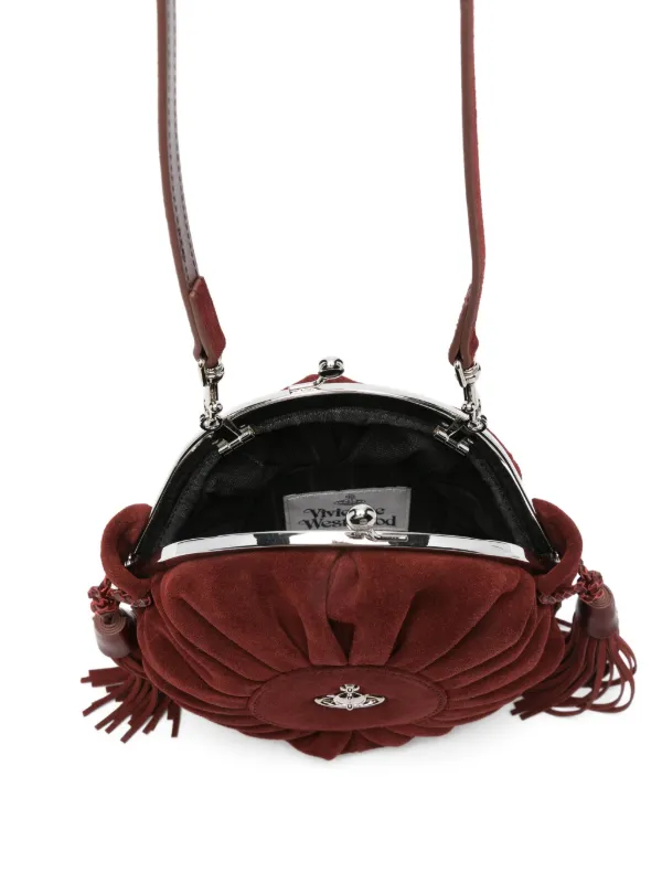 Vivienne Westwood Rosie pleated-tassel Frame Bag | Red