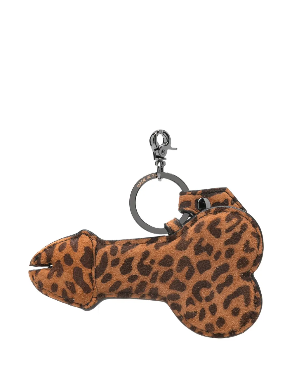 Vivienne Westwood Leopard-print Bone Keyring In Animal Print