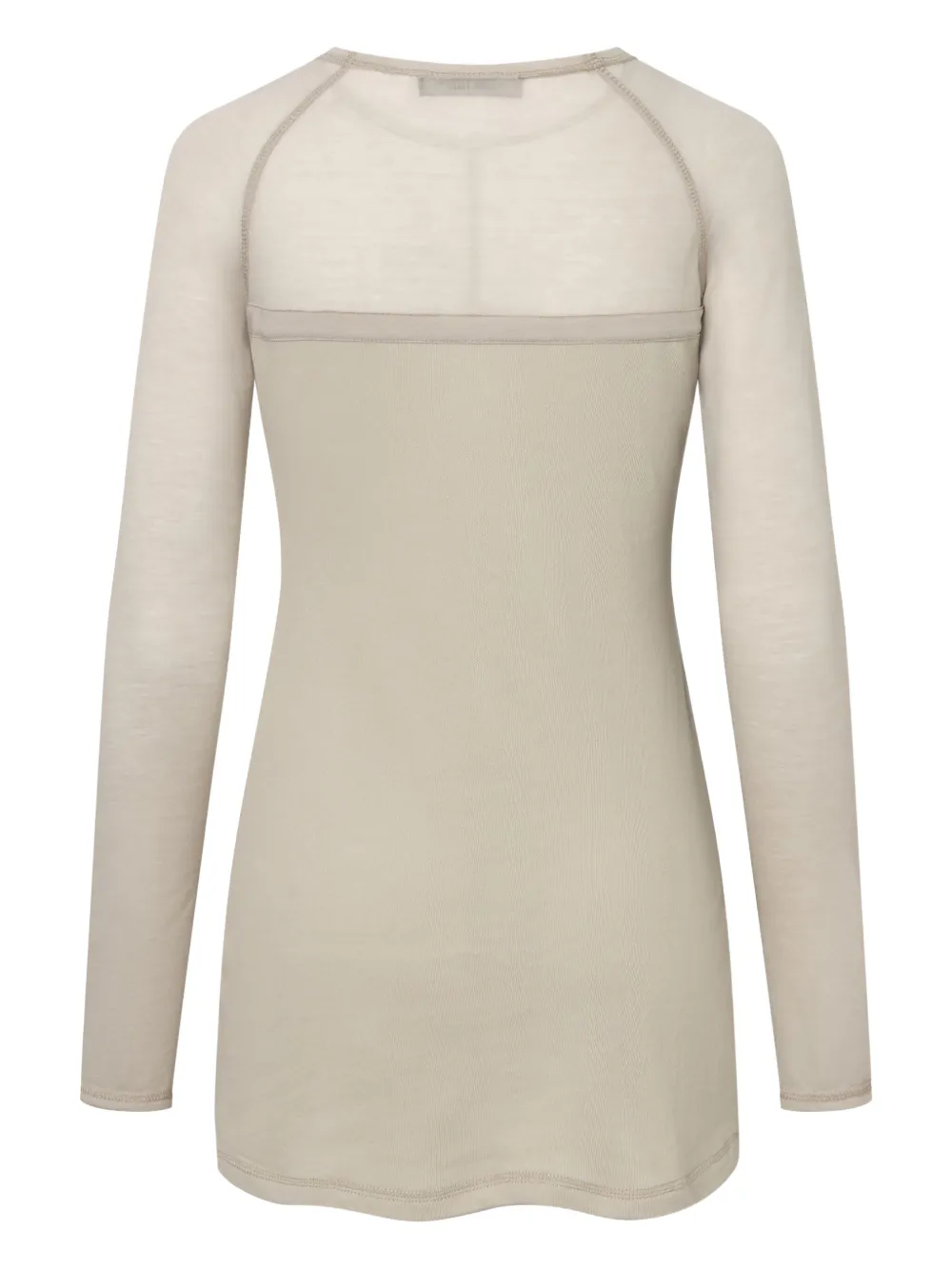 Elena Velez Ls T-Shirt mini dress - Beige
