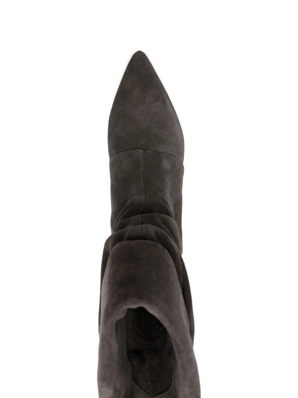 Ash 50mm slouch-effect pointed-toe boots Grijs