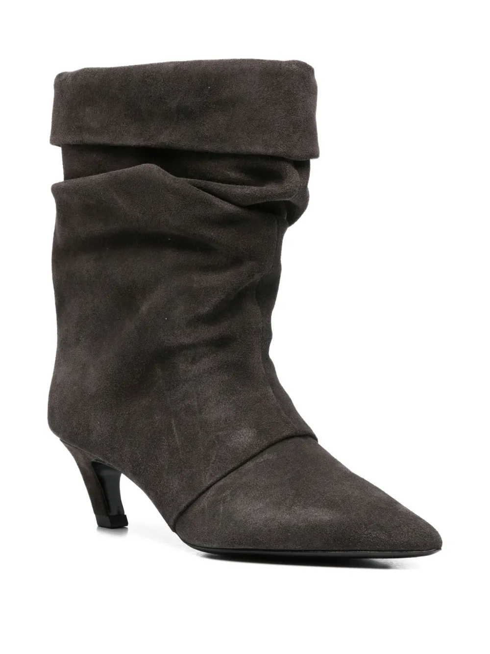 Ash 50mm slouch-effect pointed-toe boots Grijs