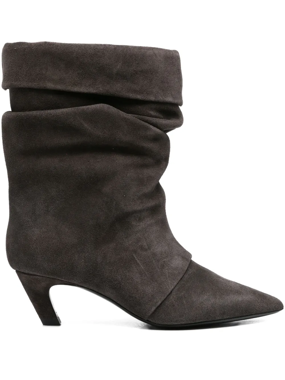 Ash 50mm slouch-effect pointed-toe boots Grijs