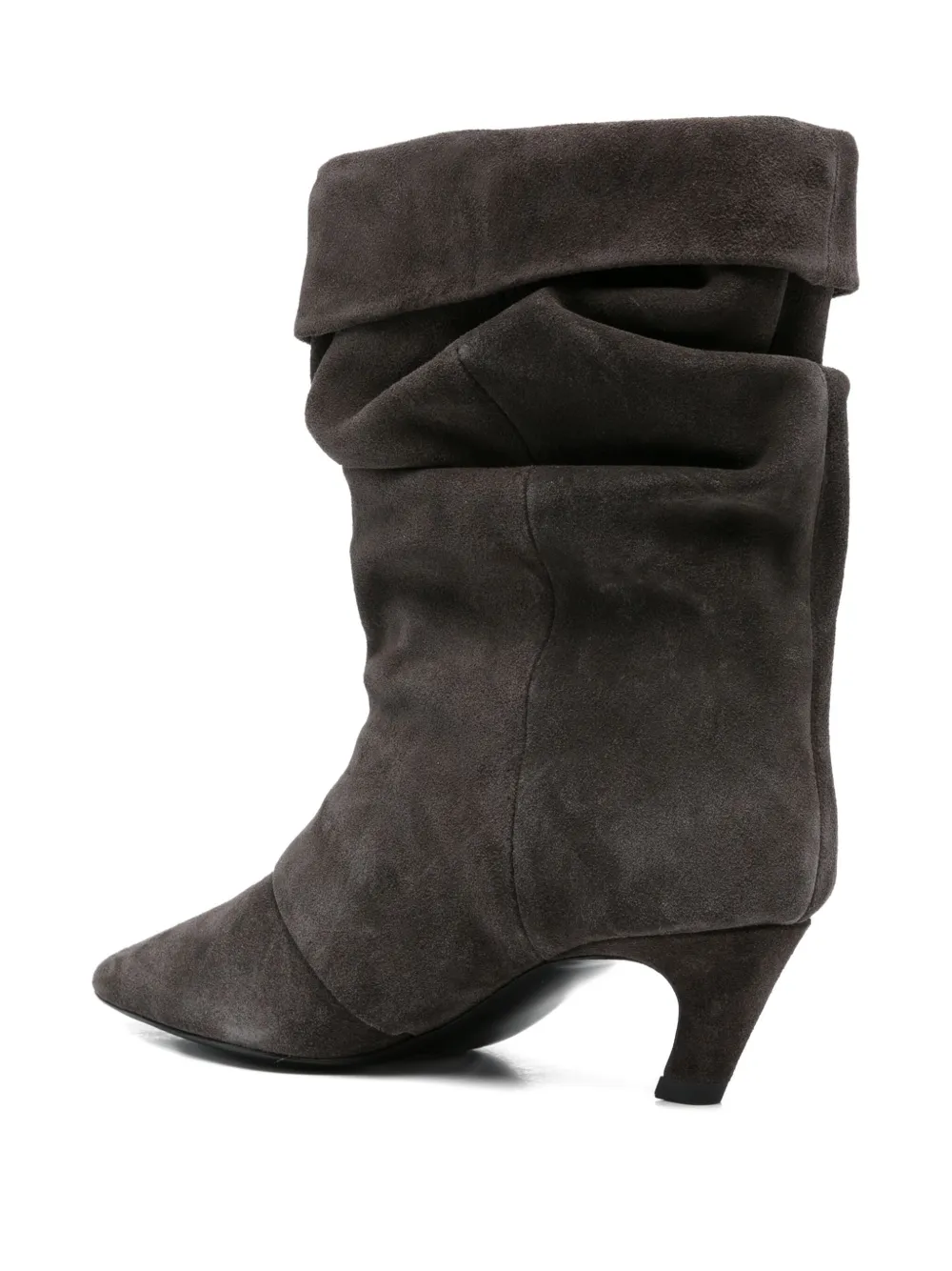 Ash 50mm slouch-effect pointed-toe boots Grijs