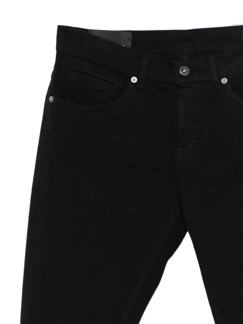 DONDUP Jeans met omgeslagen pijpen Zwart