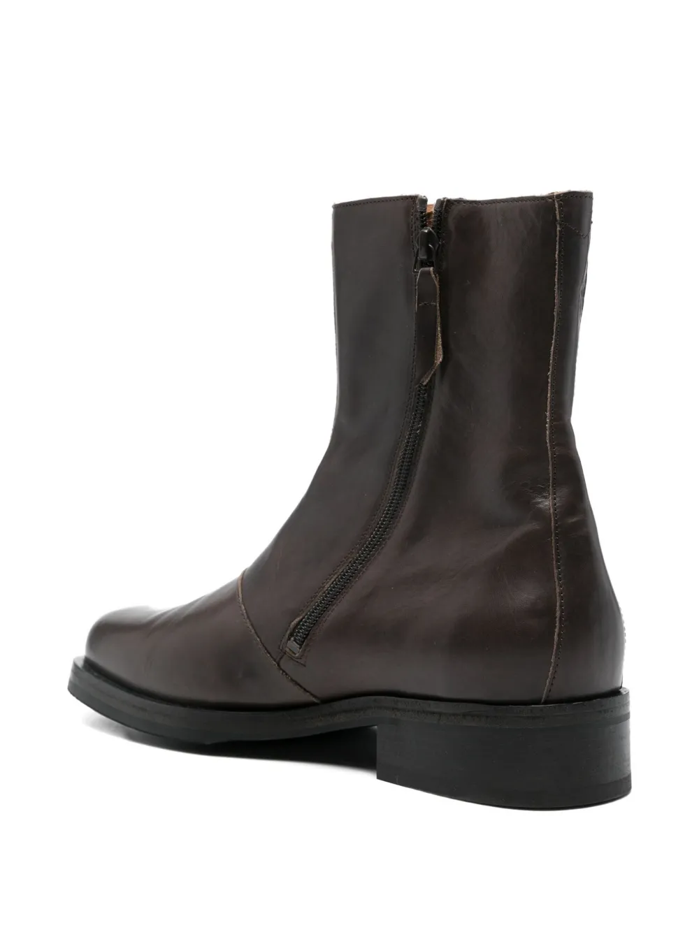 Our Legacy Camion Leather Boots In Brown