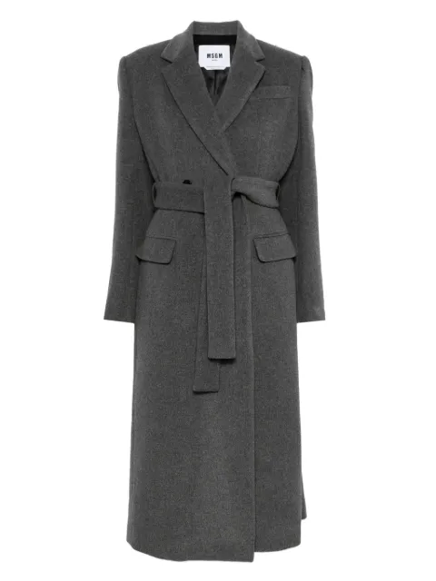 MSGM belted wool coat