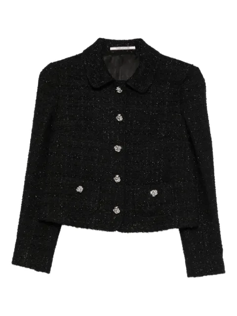 Tagliatore embellished-button tweed jacket