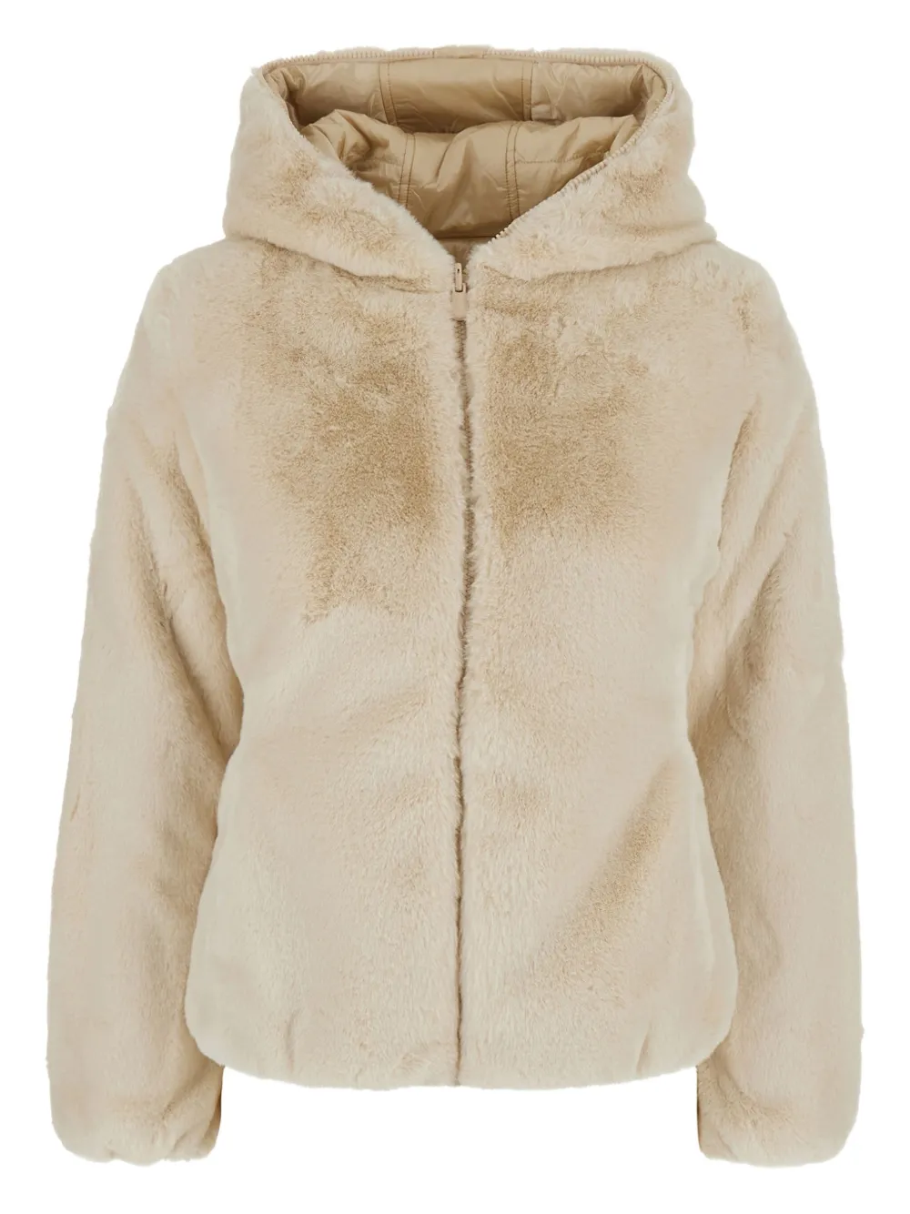 Save The Duck Jack met capuchon Beige