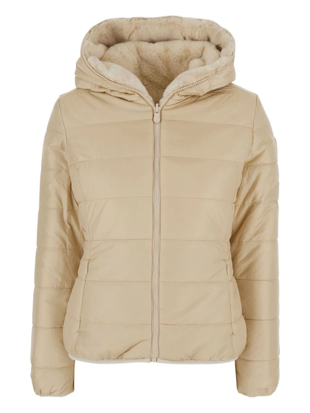 Save The Duck faux-fur hooded jacket - ニュートラル Save The Duck faux-fur hooded jacket - ニュートラル