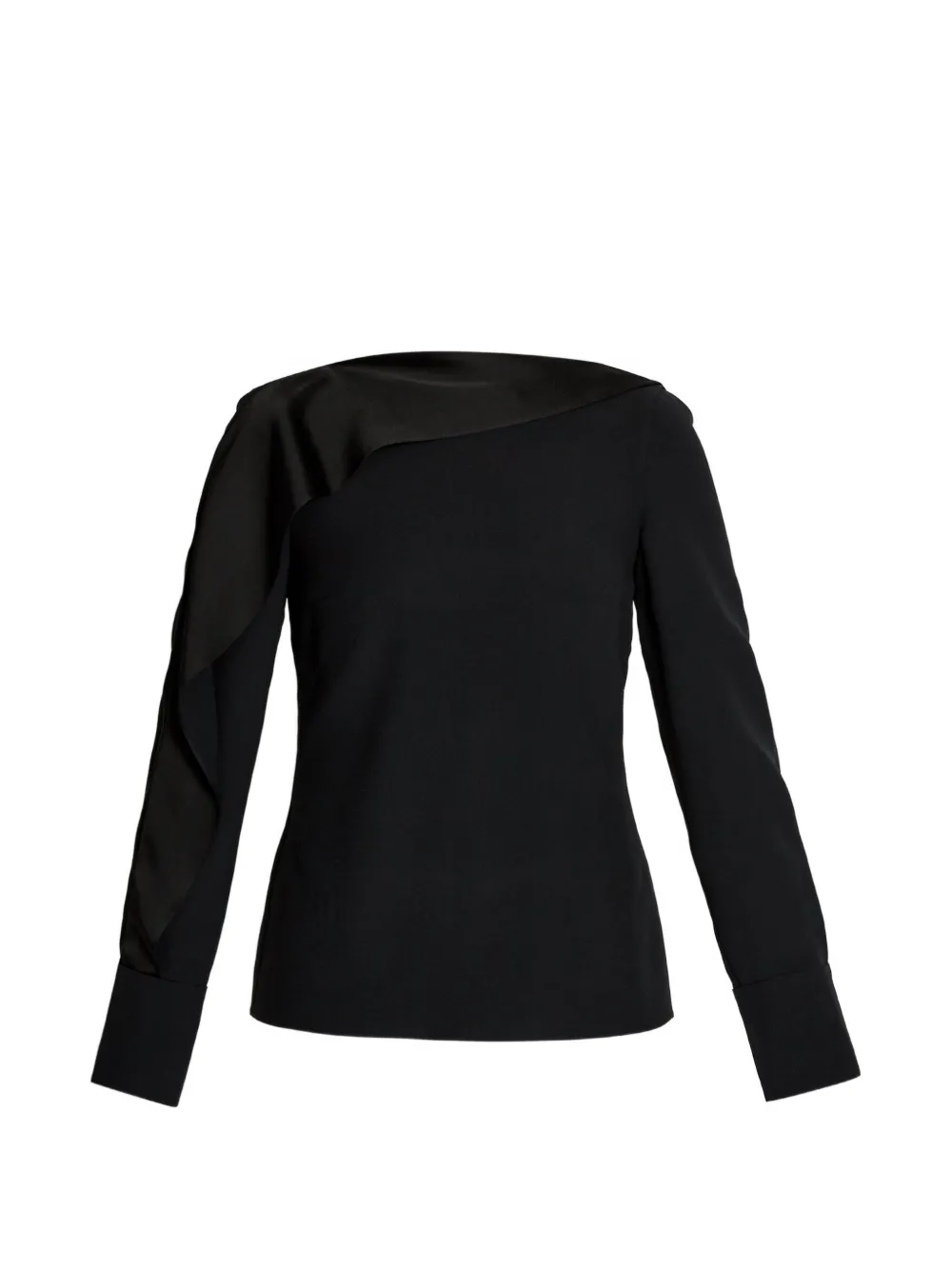 ERDEM Blouse met ruches Zwart