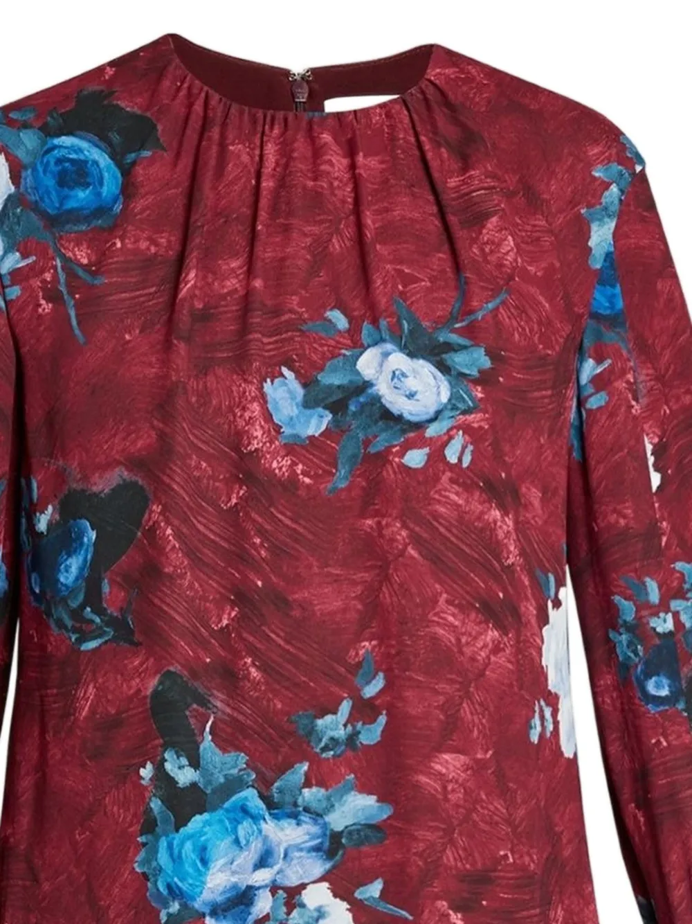 ERDEM Blouse met bloemenprint - Rood