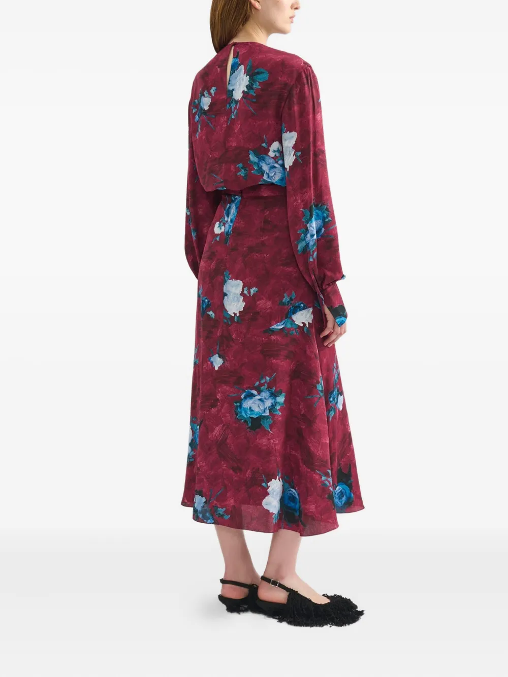 ERDEM Blouse met bloemenprint Rood