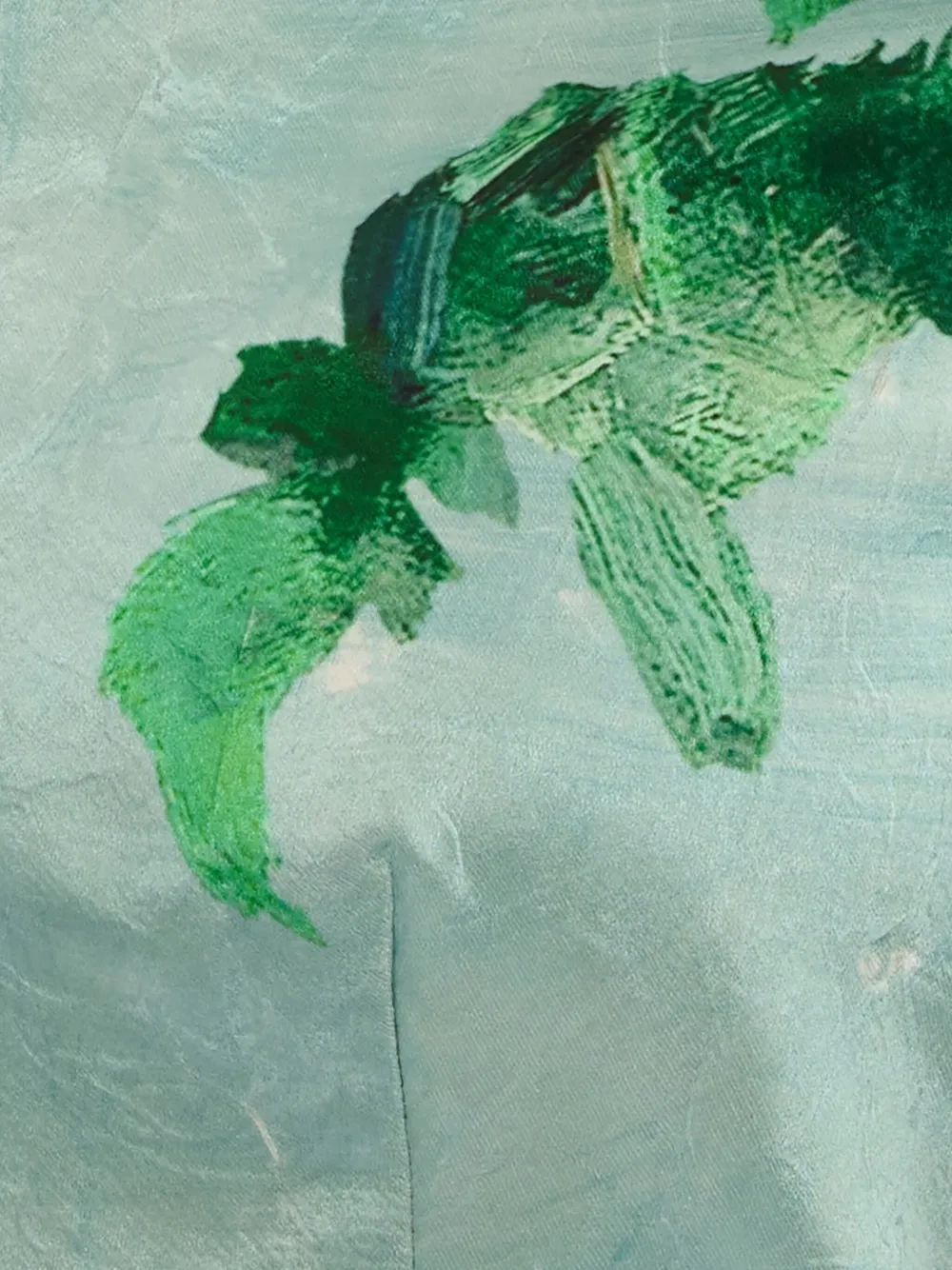 ERDEM Jurk met bloemenprint en lange mouwen Blauw