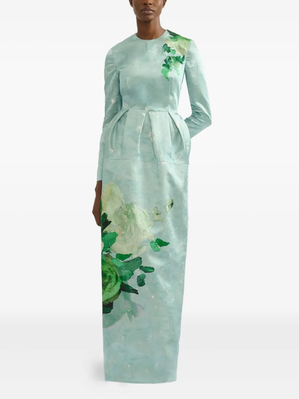 ERDEM floral-pattern long-sleeve dress | Evening Dresses | Image 2