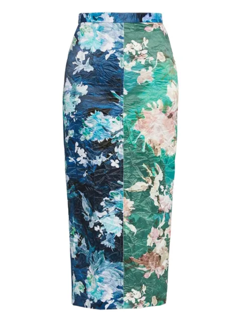 ERDEM floral-print midi skirt