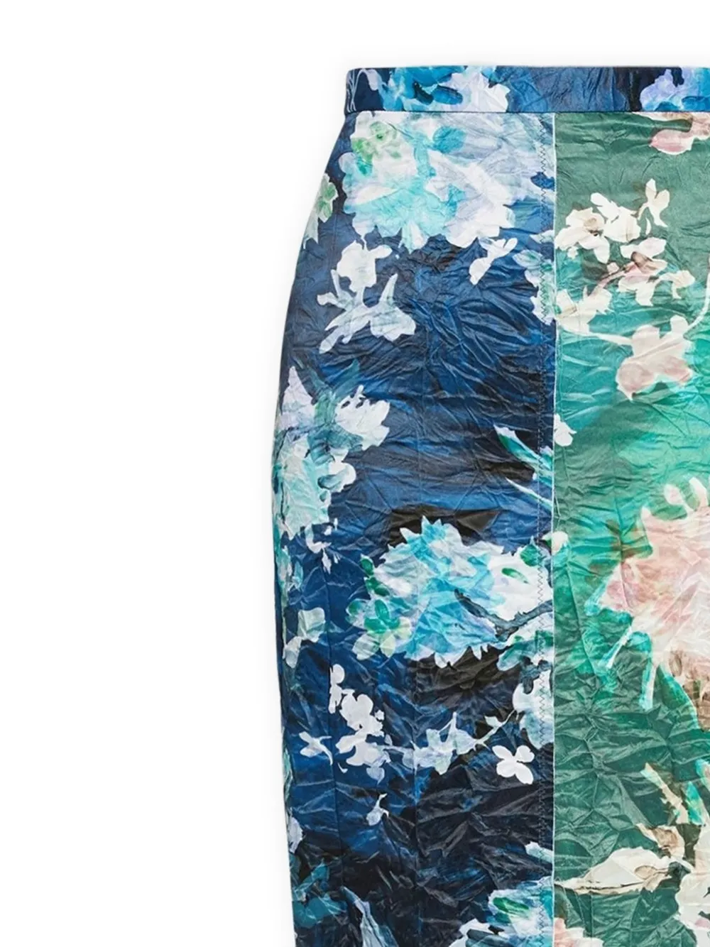 ERDEM Midi-jurk met bloemenprint - Blauw
