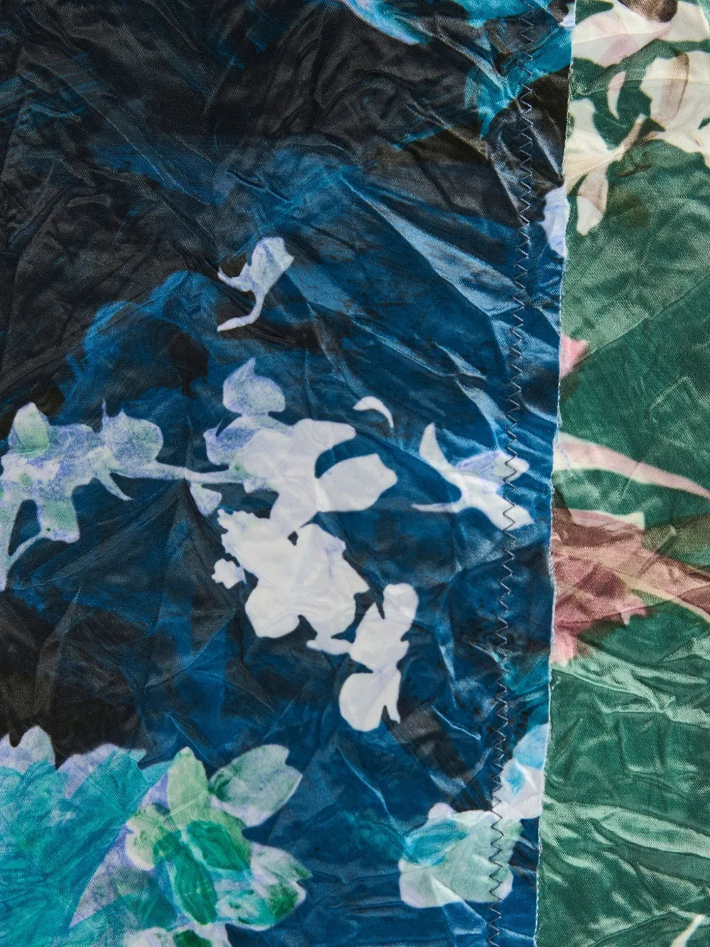 ERDEM Midi-jurk met bloemenprint Blauw