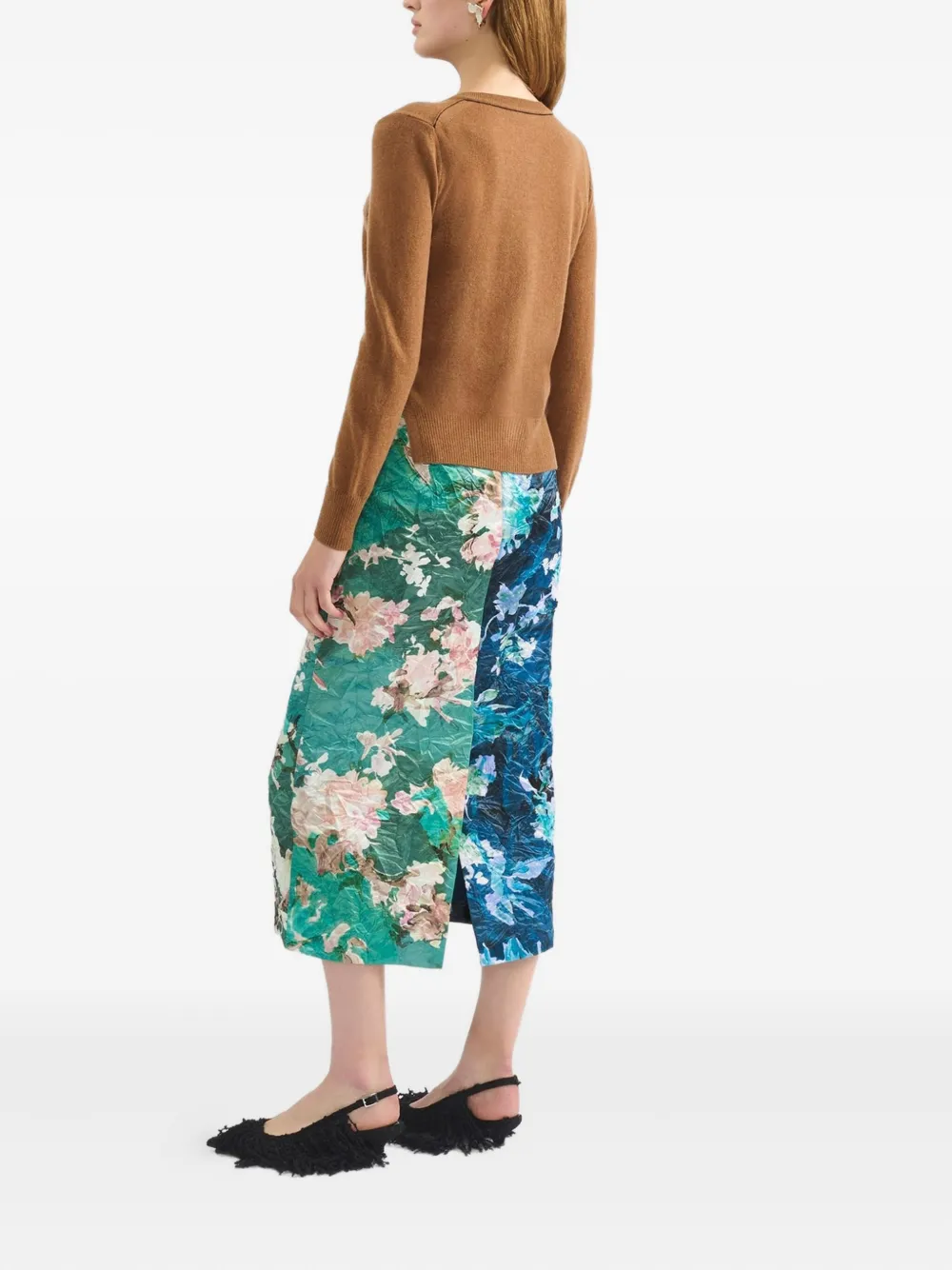 Erdem Crew-neck Cardigan In Brown