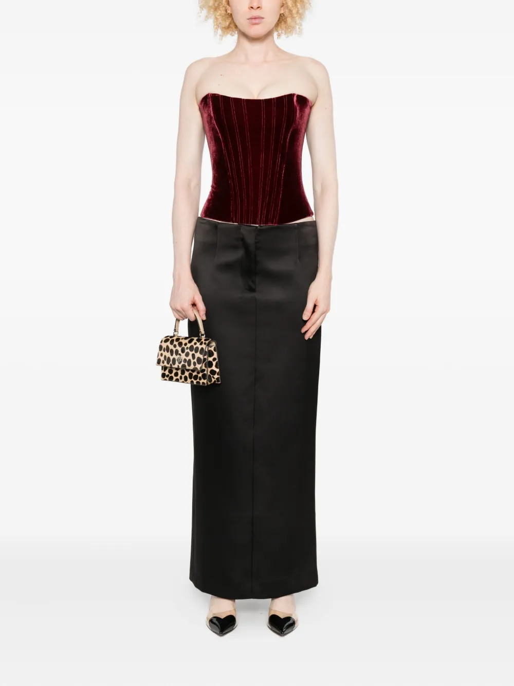 Raquel Diniz Fluwelen top - Rood