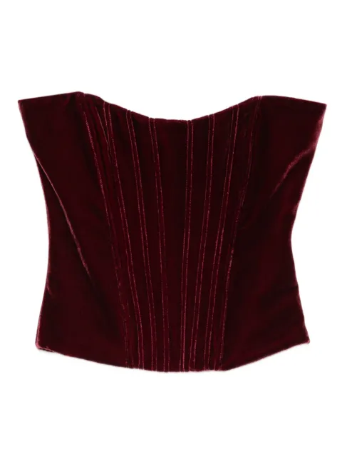 Raquel Diniz velvet boned top