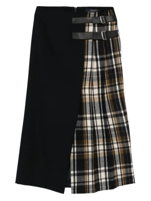 Seafarer falda midi con diseño plisado