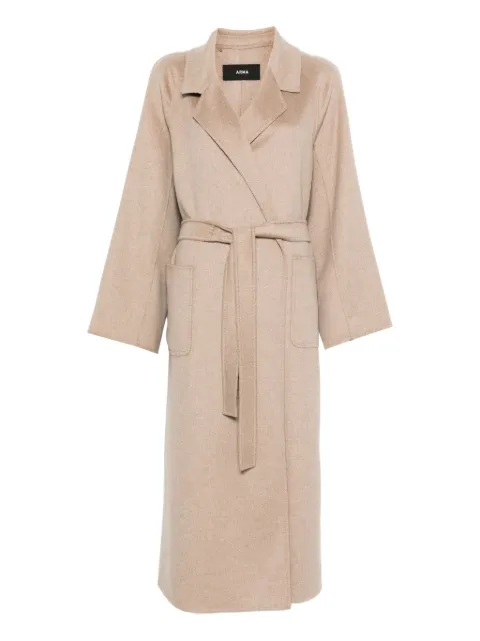 Arma belted wrap coat