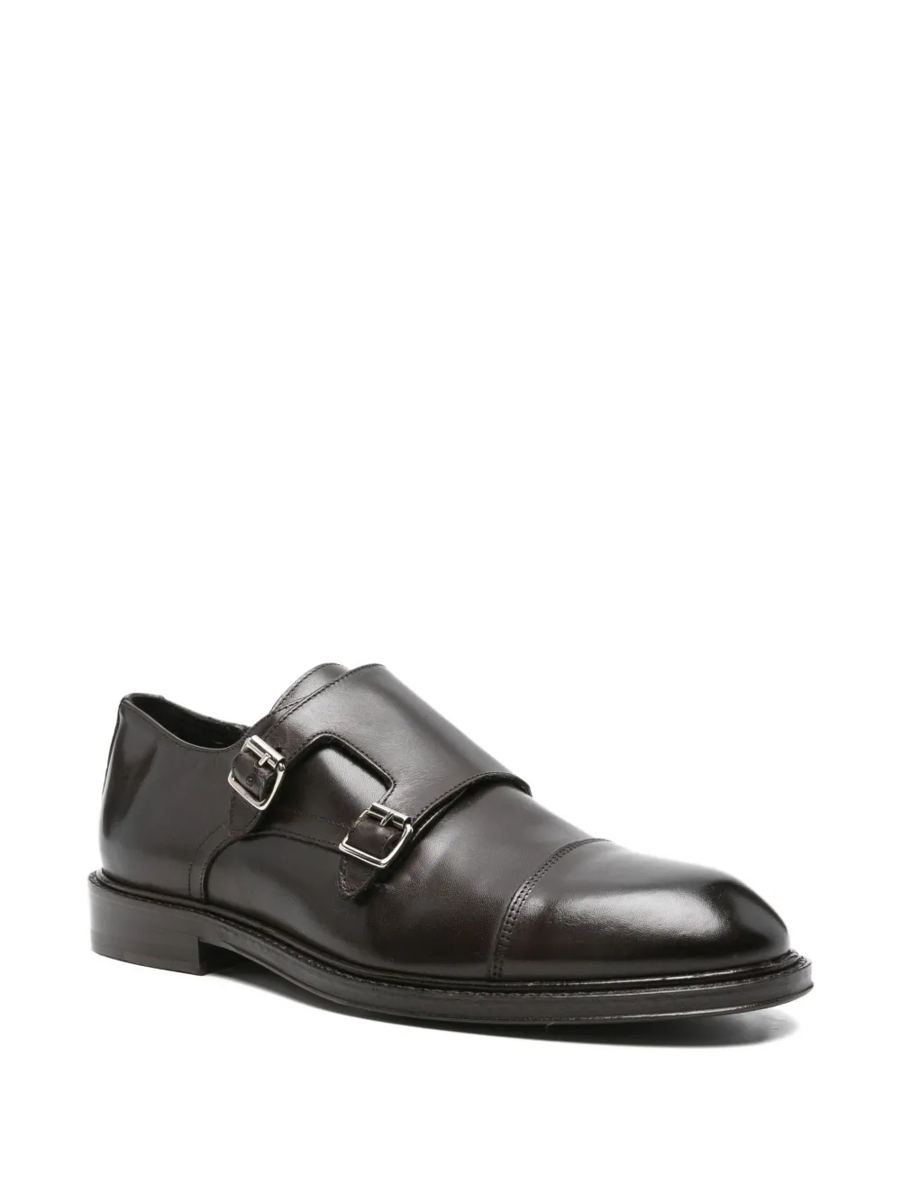 Corneliani double-buckle loafers - Bruin