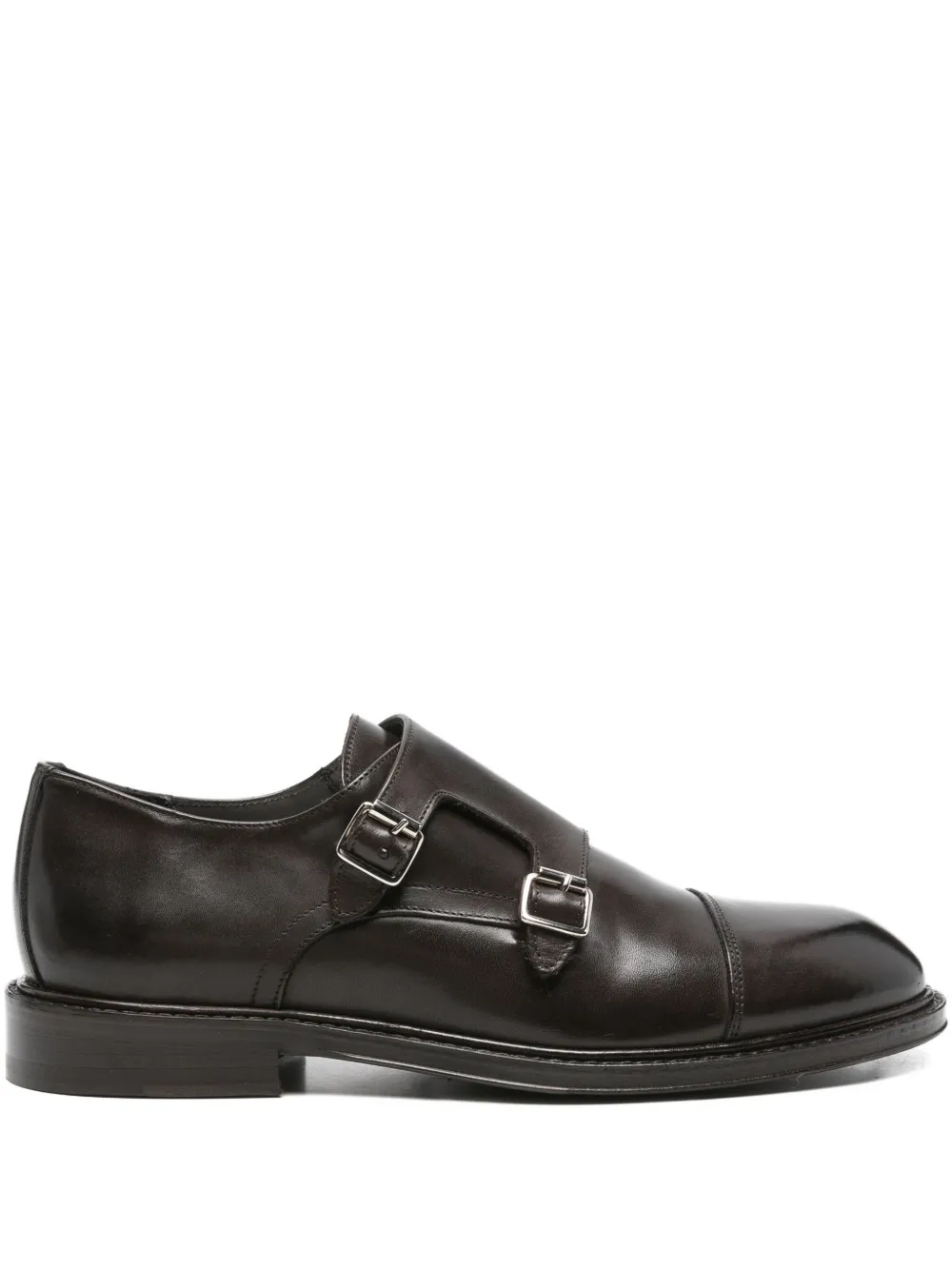 Corneliani Loafers met dubbele gesp Bruin