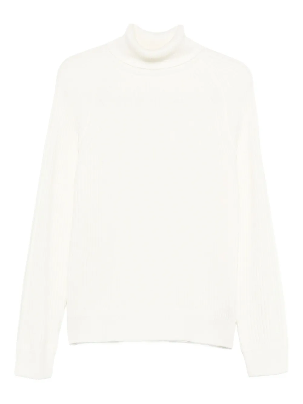 Zanone ribbed turtleneck sweater | White | Image 1