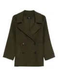Arma double-breasted notched blazer - Green