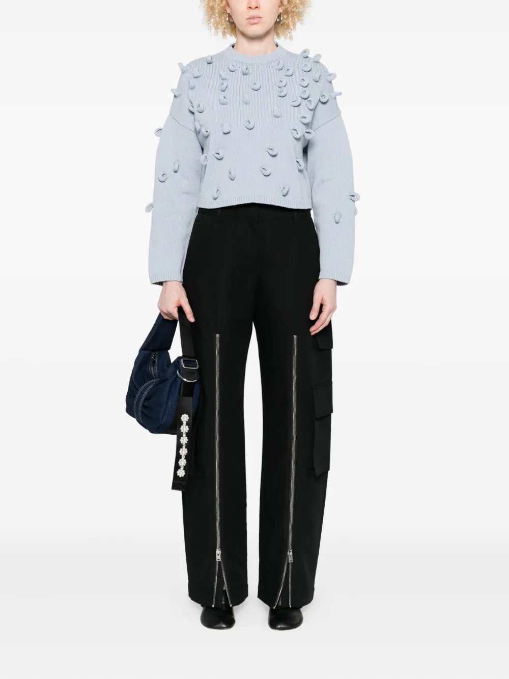 JW Anderson textured-pompom sweater | Knitted Sweaters | Image 2