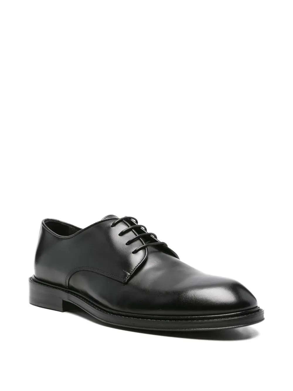 Corneliani leather derby shoes - Zwart