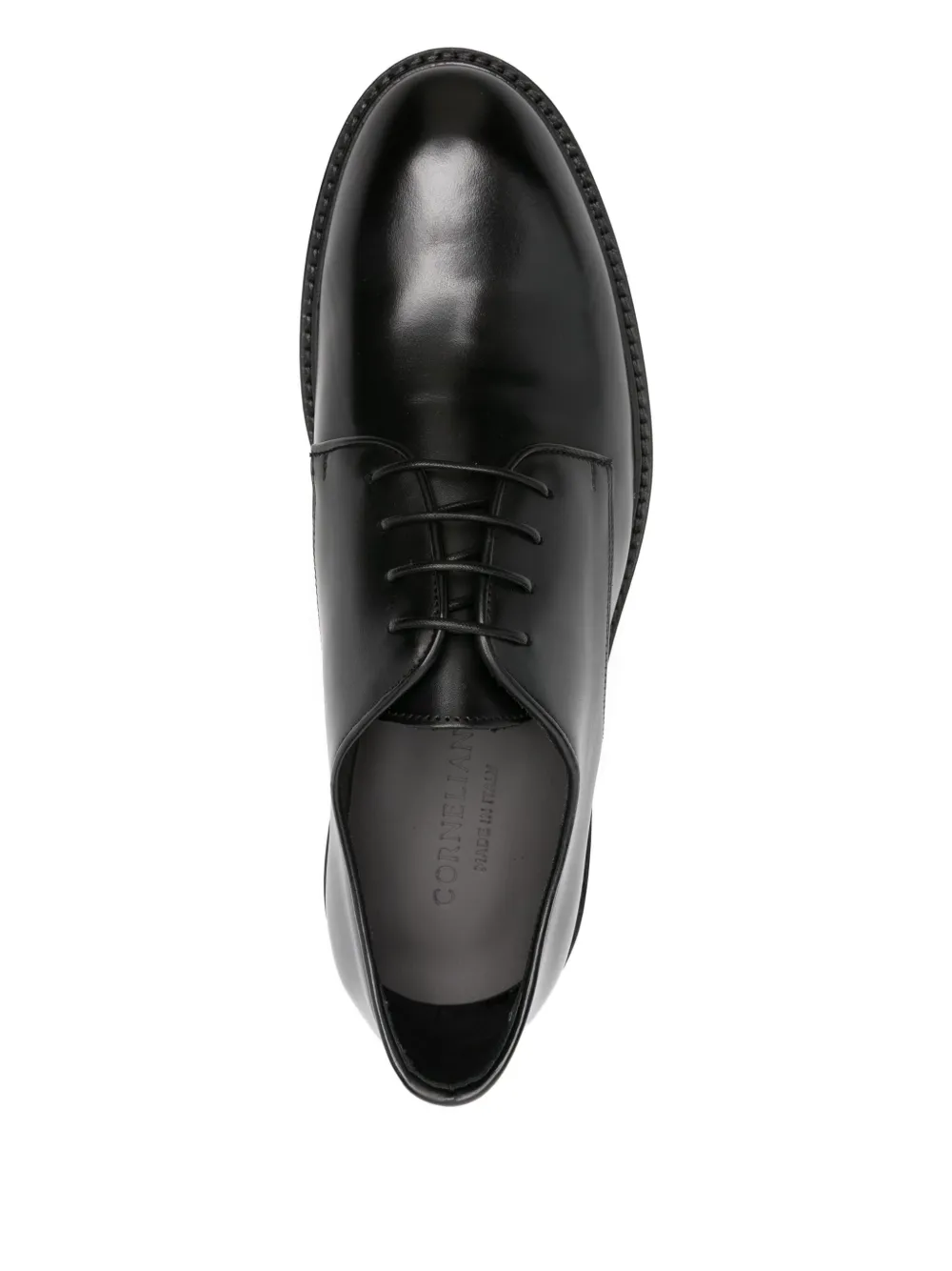 Corneliani leather derby shoes Zwart