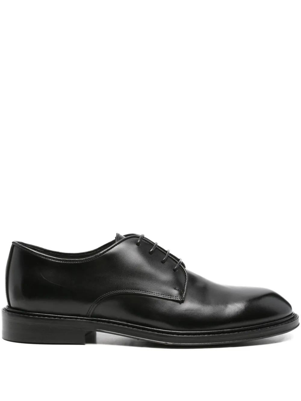 Corneliani leather derby shoes Zwart