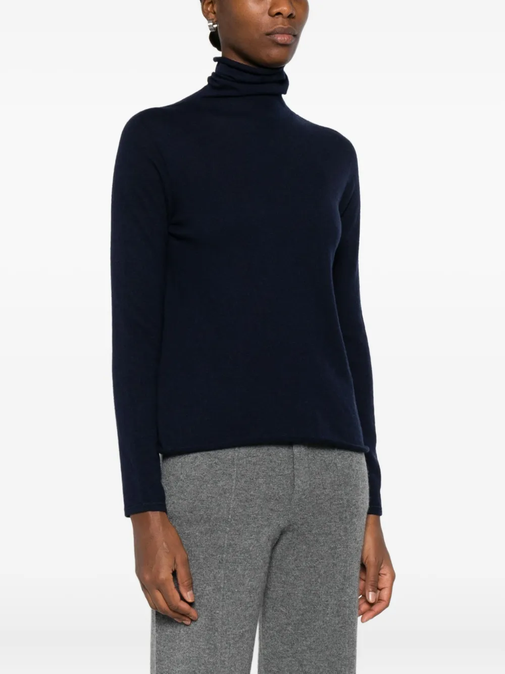 Majestic Filatures Fijngebreide trui Blauw