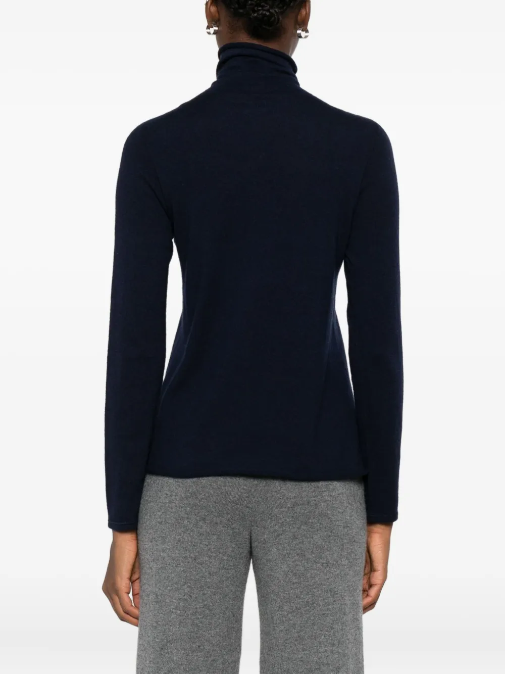 Majestic Filatures Fijngebreide trui Blauw