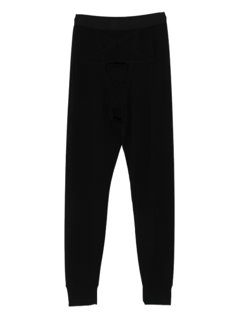 Rick Owens pentagram-stitch thermal leggings